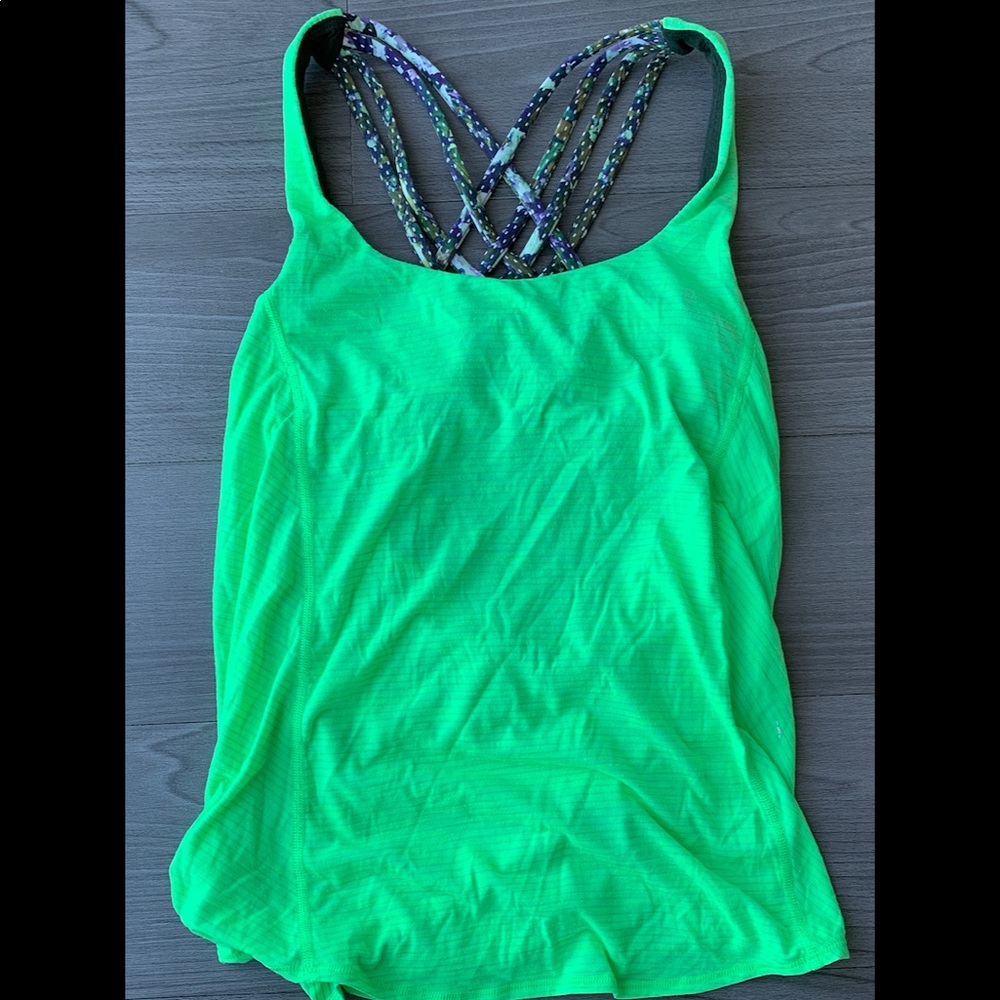 Lululemon Bright Green Sports Top